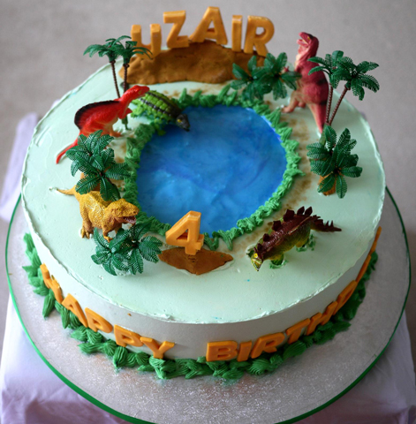 Dinosaur Birthday Cake on Creative Dinosaur Birthday Cake