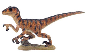 A fearsome Deinonychus dinosaur