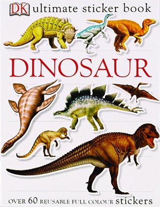 Dinosaur sticker book.