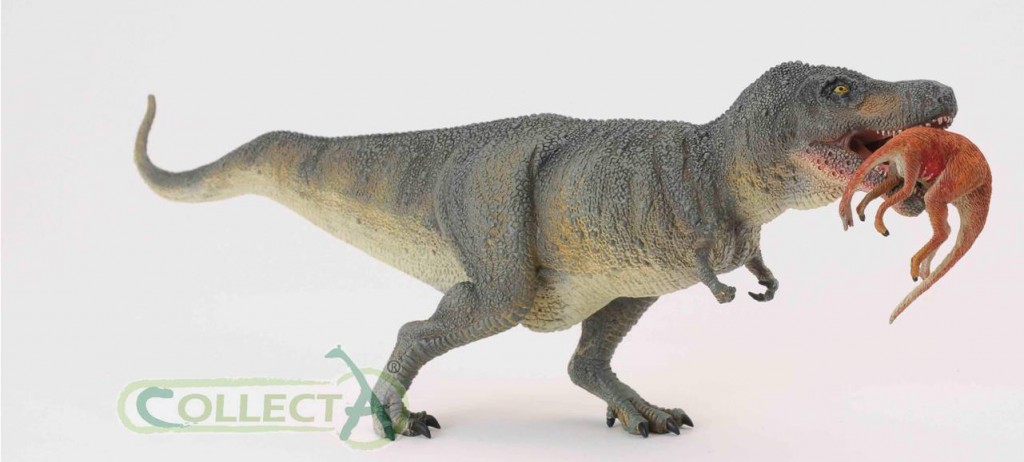 Tyrannosaurus rex dinosaur model.