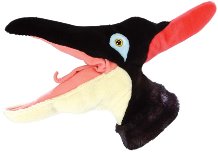 Bright and Colourful Hand-Puppet of a Cretaceous Pterosaur - Pteranodon