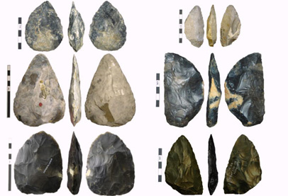 Examples of hand axes.