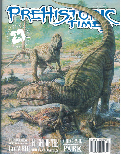 The autumn (fall) edition of Prehistoric Times magazine.