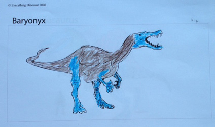 Colourful early Cretaceous predator.