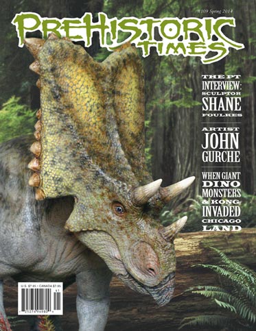 Beautiful Chasmosaurus on the front cover.