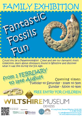Family orientated fossil exhibition at the Museum.