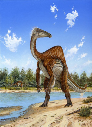 A mega-omnivore that had to watch out for Tarbosaurus.