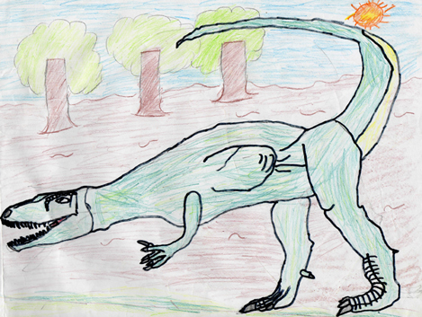 Fearsome Theropod dinosaur.