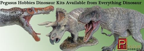 Pegasus Hobbies Dinosaur model kits are available from Everything Dinosaur.