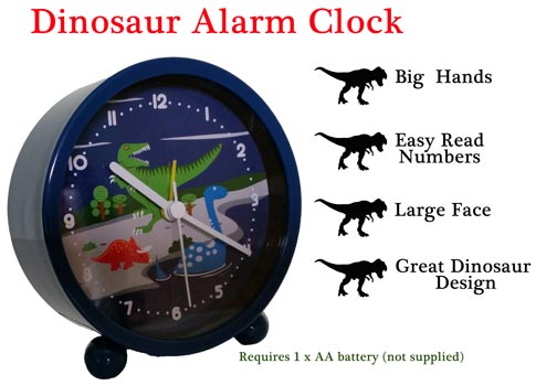 Rise and shine with dinosaurs.