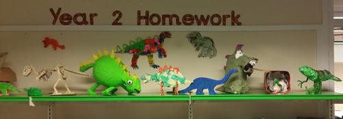 Colourful, creative dinosaurs.