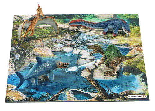 New figures in this set, a Quetzalcoatlus colour variant, a green Spinosaurus and an Ichthyosaur plus a Mosasaur.