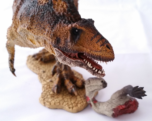 Great detail on the Rebor Acrocanthosaurus replica.