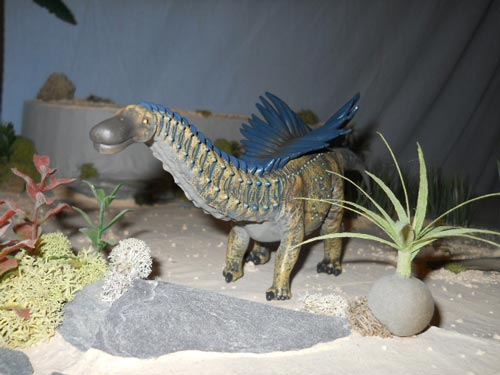 Agustinia dinosaur model.