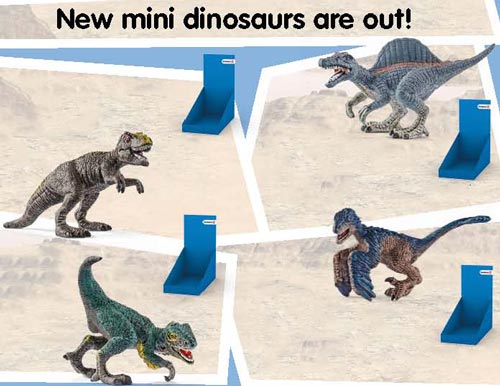 New mini dinosaurs (Schleich) 2017.