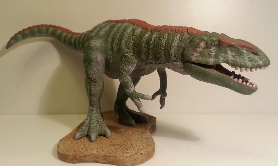 The Paleo-Creatures Torvosaurus dinosaur model.