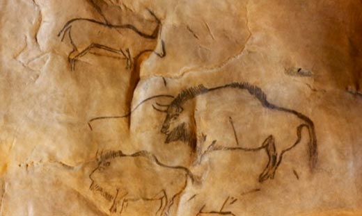 A Wisent (European bison) depicted in Cave Art