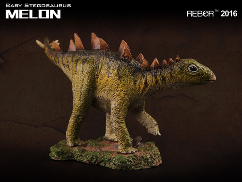 "Melon" the Rebor Stegosaurus replica.