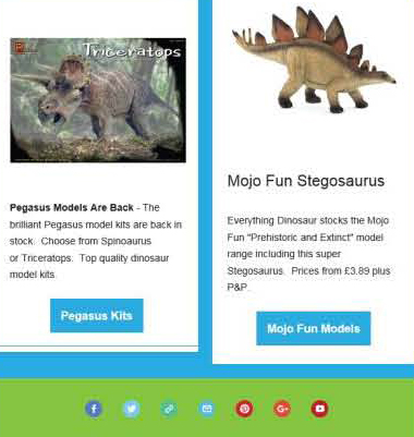 Pegasus dinosaur kits and Mojo Fun models.