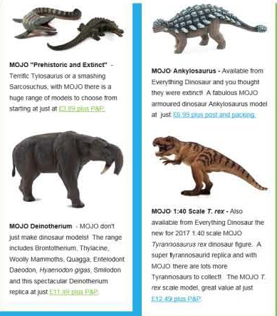 Mojo prehistoric animal models.