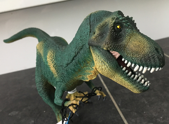 The Schleich new for 2017 T. rex dinosaur model.