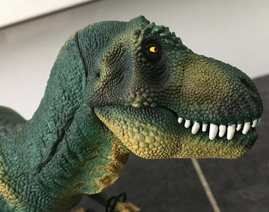 Schleich Conquering the Earth T. rex model.