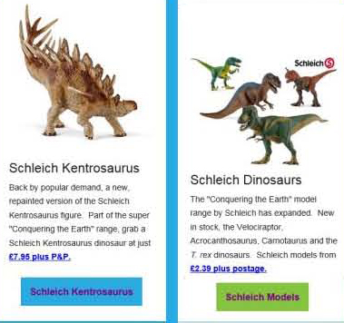 Conquering the Earth Schleich dinosaurs.