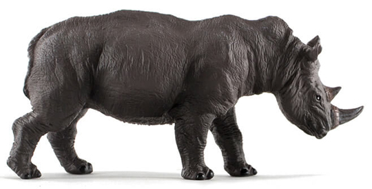 PNSO Family Zoo Black Rhinoceros replica.