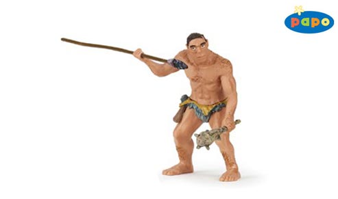 Papo Caveman with club and spear.