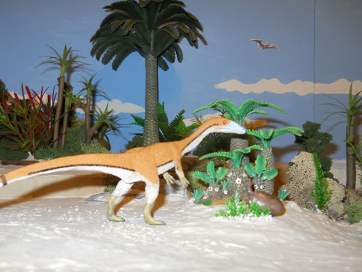 The Wild Safari Prehistoric World Coelophysis model.