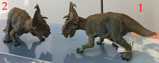 Pachyrhinosaurus dinosaur model (Papo).