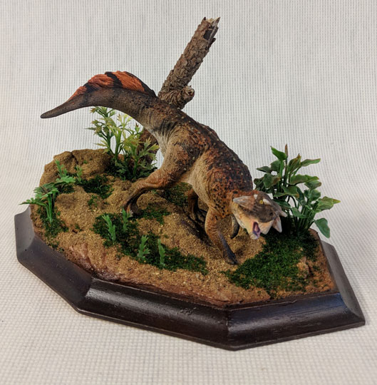 Schleich Psittacosaurus diorama.