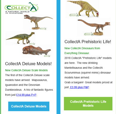 New CollectA figures in stock at Everything Dinosaur
