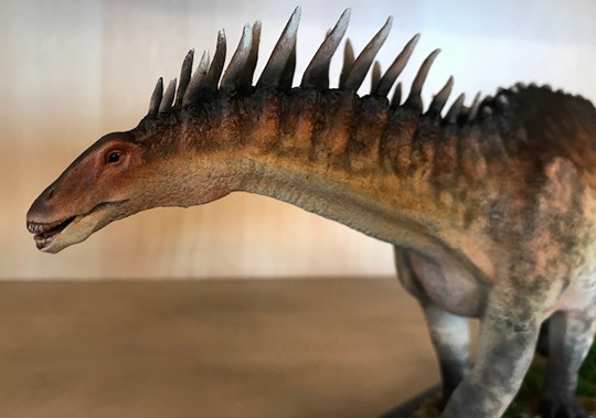 A view of the re-painted and re-modelled Amargasaurus.