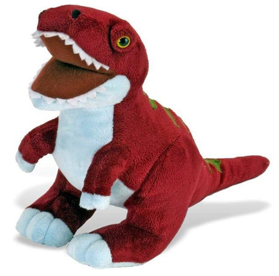 Dinomites T. rex soft toy.