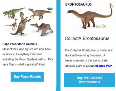The CollectA Brontosaurus and the Papo model range.
