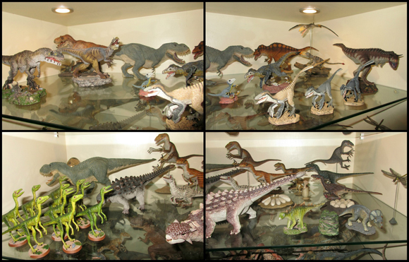 An amazing collection of Rebor prehistoric animal replicas.