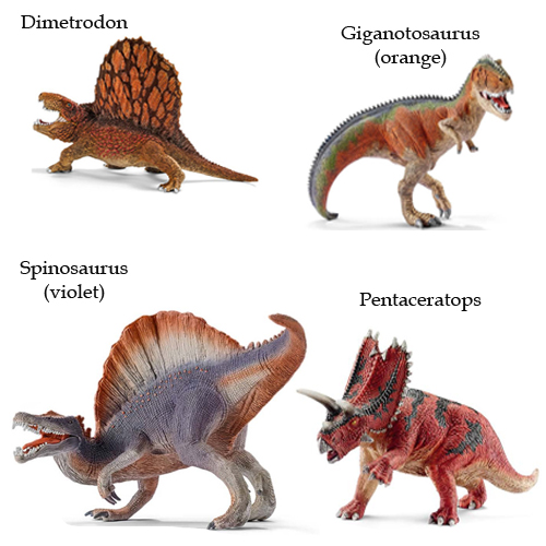 Model retirements from the Schleich "Dinosaurs" range.