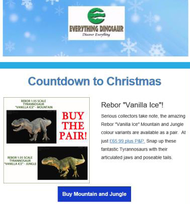 Buy a pair of Rebor tyrannosaurid figures.