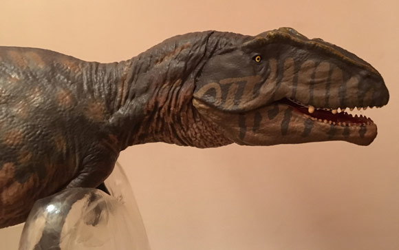 Eofauna Giganotosaurus dinosaur model.