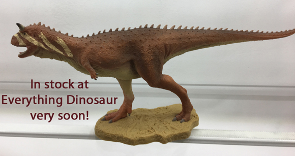 CollectA Deluxe 1:20 scale Carnotaurus dinosaur model.