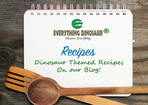 Dinosaur themed recipes on the Everything Dinsoaur blog.