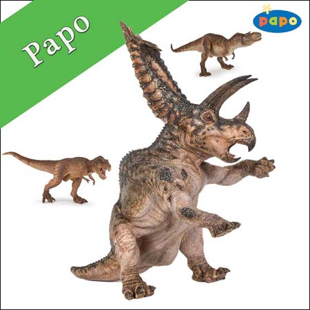 The new design for the Papo category.