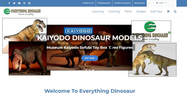 Promoting Kaiyodo Sofubi Toy Box T. rex dinosaur figures.