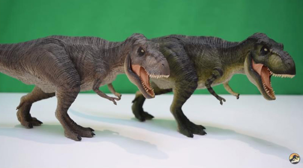 Rebor Killer Queen T. rex dinosaur models "plain" and "jungle".