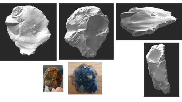 Images of the North Sea flint.