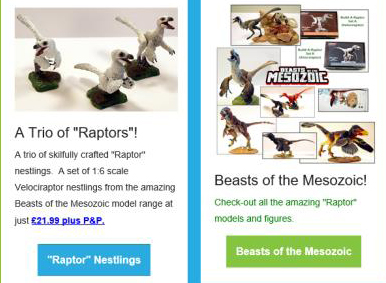 Beasts of the Mesozoic "Raptor" models.