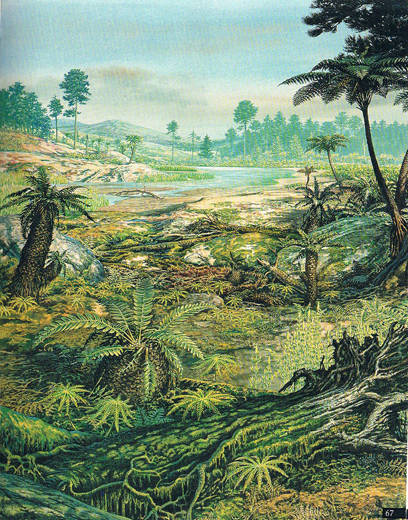 A Jurassic landscape.