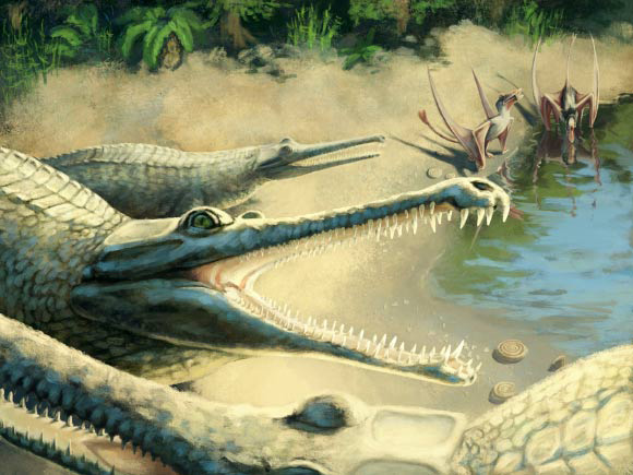 Mystriosaurus laurillardi life reconstruction.