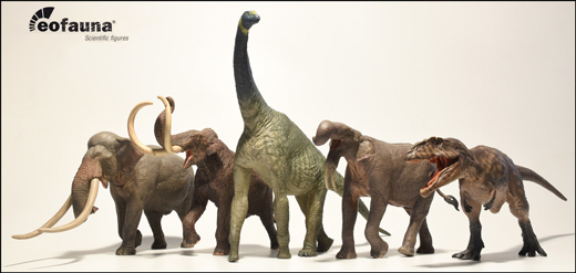 Five Eofauna Scientific Research prehistoric animal models.